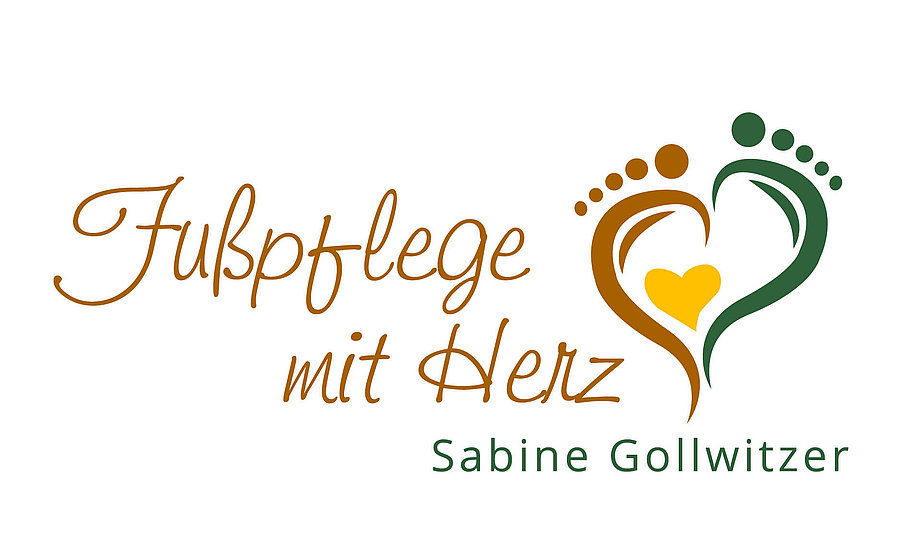 Logo Fußpflege mit Herz